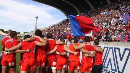 Le bonheur des Biterrois avec leurs supporteurs 