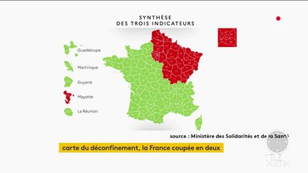 Déconfinement : quelles différences entre les départements en rouge et en vert ?