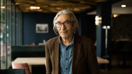 L'écrivain Boualem Sansal, le 22 avril 2022 en France. (NICOLAS PARENT / MAXPPP)