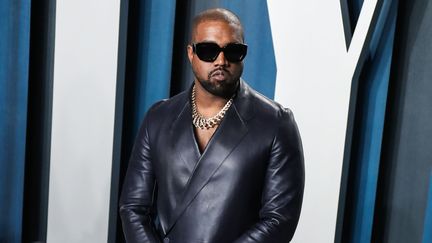 Le rappeur américain Kanye West le 9 février 2020, lors de la Vanity Fair Oscar Party&nbsp; (IMAGE PRESS AGENCY / NURPHOTO)