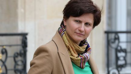 La ministre française des Sports, Roxana Maracineanu, quitte le palais de l'Elysée, le 30 octobre 2018. (LUDOVIC MARIN / AFP)