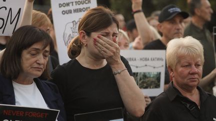 A ceremony in honor of those lost in the attack on Olenivka prison, where Ukrainian soldiers were detained, in kyiv, July 29, 2023. (SERGEY DOLZHENKO / EPA)