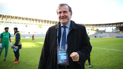 Le président du Paris FC, Pierre Ferracci, espère une "solution qui est régionale, nationale et européenne"&nbsp;(Photo d'illustration, 19 mai 2018, à Créteil). (ANTHONY MASSARDI / MAXPPP)