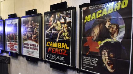 Affiches du festival du mauvais film, Cutrecon, à Madrid (25 janvier 2017)
 (Gérard Julien / AFP)