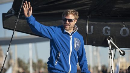 Alex Thomson, le skipper gallois.  (OLIVIER BLANCHET / OLIVIER BLANCHET)