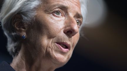 Christine Lagarde, le 2 juillet 2014, &agrave; Washington (Etats-Unis). (JIM WATSON / AFP)