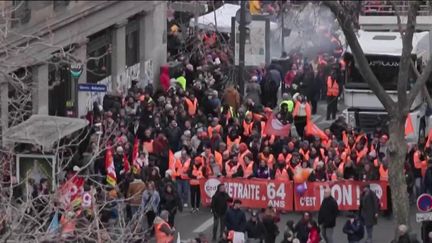 Grève du 7 mars : l’intersyndicale appelle à la poursuite du mouvement (Capture franceinfo)