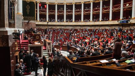 L'hémicycle de l'Assemblé nationale, le 13 février 2018. (MAXPPP)