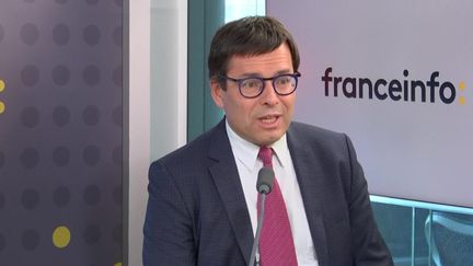 Nicolas Notebaert, président de Vinci Airport, le jeudi 15 septembre. (FRANCE INFO / RADIO FRANCE)