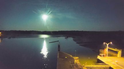 Capture d'écran de la webcam du port d'Arzal (Morbihan).&nbsp; (VIEWSURF.COM)