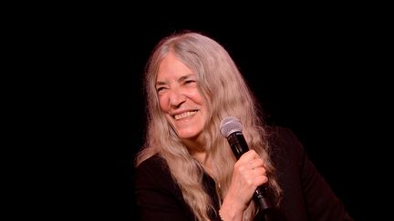 Patti Smith au New Yorker festival le 11 octobre 2019 à New York (Etats-Unis). (BRAD BARKET / GETTY IMAGES / AFP)