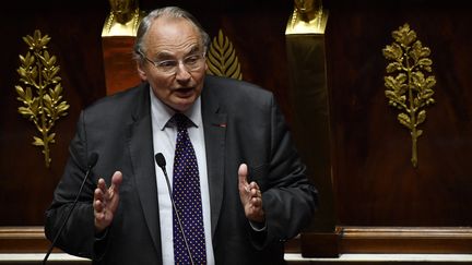 Jean-Louis Bourlanges, président de la Commission des Affaires étrangères de l’Assemblée nationale, le 2 août 2022. (JULIEN DE ROSA / AFP)