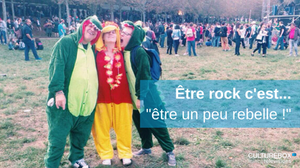 Être rock selon Olivier, Constance et Charlotte, c'est être un peu rebelle !
