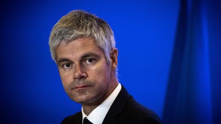 Le président du parti Les Républicains et président de la région Auvergne-Rhône-Alpes, Laurent Wauquiez, le 9 octobre 2018. (PHILIPPE LOPEZ / AFP)