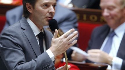 Le ministre du budget et porte-parole du gouvernement François Baroin, à l'Assemblée, le 19 octobre 2010. (AFP - Thomas Samson)