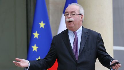 Christophe de Margerie, le 21 janvier 2014 &agrave; l'Elys&eacute;e. (KENZO TRIBOUILLARD / AFP)