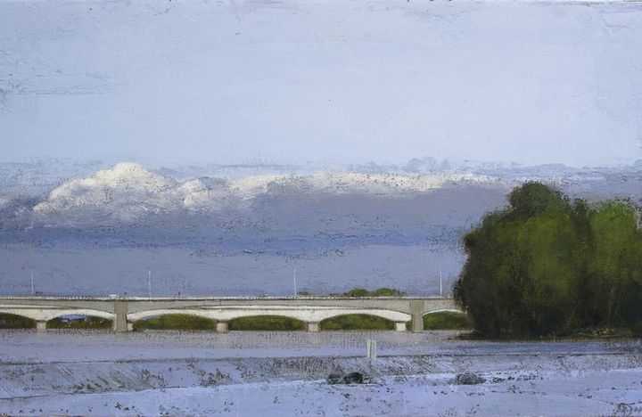 La Loire "Thinat Bridge", huile sur toile de Richard Boutin
 (Richard Boutin)