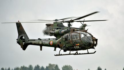 Un hélicoptère d'attaque SA 241 Gazelle de l'armée de terre&nbsp;à Phalsbourg (Moselle), le 17 septembre 2011. (MAXPPP)