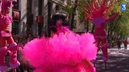 Biennale de la danse 2010 : défilé tout en rose et public sous le charme
 (Culturebox)