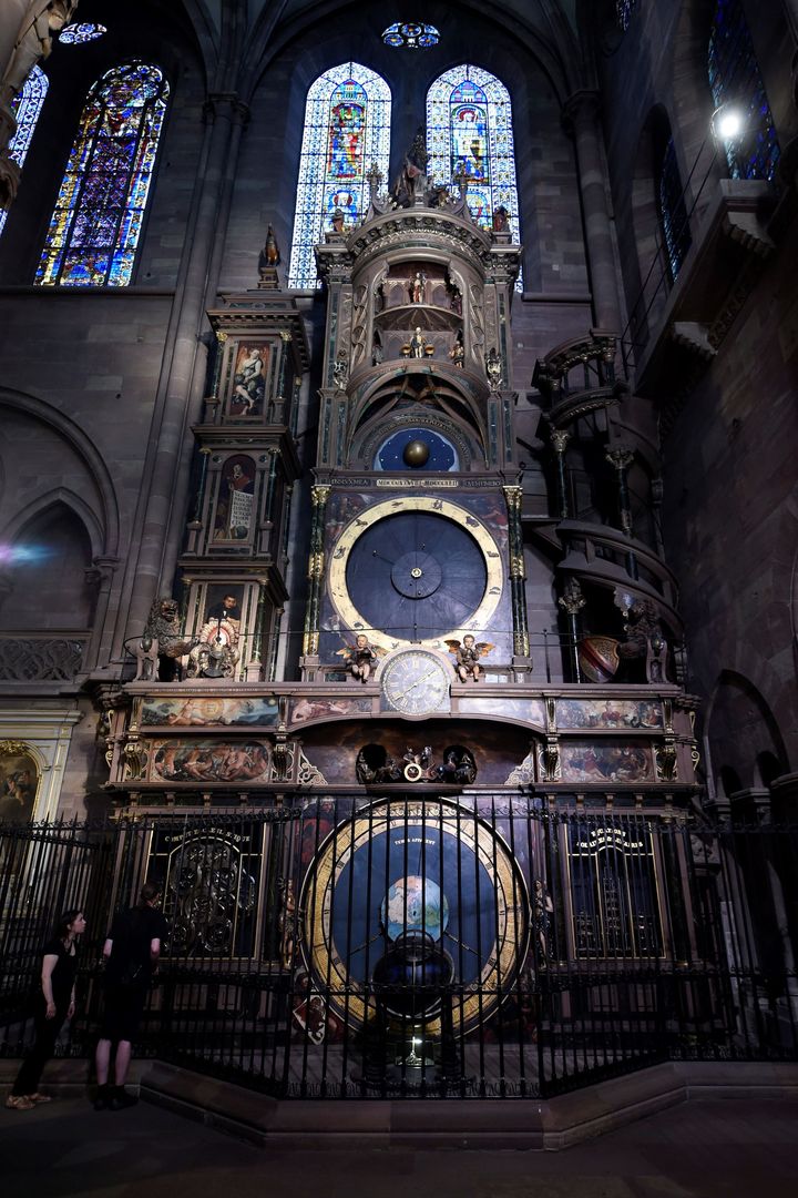 Horloge astronomique de la cathédrale Notre-Dame de Strasbourg (PHOTOPQR/L'EST REPUBLICAIN)