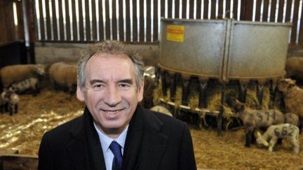 François Bayrou hier en Haute-Vienne (THIERRY ZOCCOLAN / AFP)