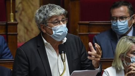 Le député La France insoumise Eric Coquerel souhaite avoir des garanties du gouvernement&nbsp;que le logiciel Pegasus ou un autre logiciel d'espionnage n'a ou n'est pas utilisé par les services français. (BERTRAND GUAY / AFP)