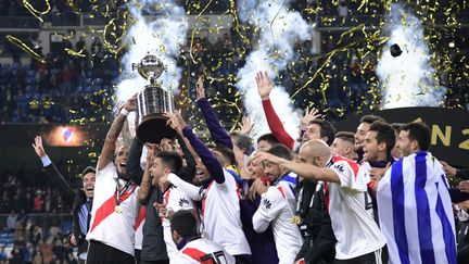 River Plate, champion 2018, soulève sa 4e Copa Libertadores (JAVIER SORIANO / AFP)