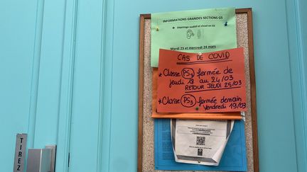 Le protocole de fermeture de classe en cas d'identification d'un cas de Covid est prolongé à la rentrée (illustration). (JULIEN PASQUALINI / RADIOFRANCE)