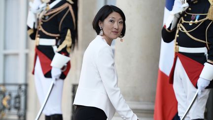 Fleur Pellerin, le 8 juin 2015, sur le perron de l'Elys&eacute;e. (STEPHANE DE SAKUTIN / AFP)