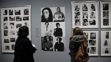 L'exposition des photographes Shunk et Kender&nbsp;qui ont photographié les artistes dans les années 1960, au Centre Pompidou à Paris (26 mars 2019) (GINIES/SIPA)