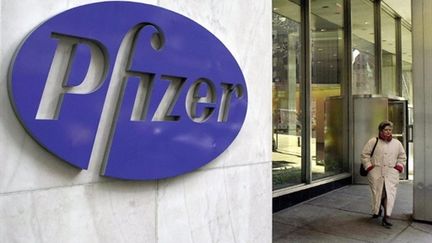 Le laboratoire Pfizer à New York (USA). (AFP/FILES/HENNY RAY ABRAMS)