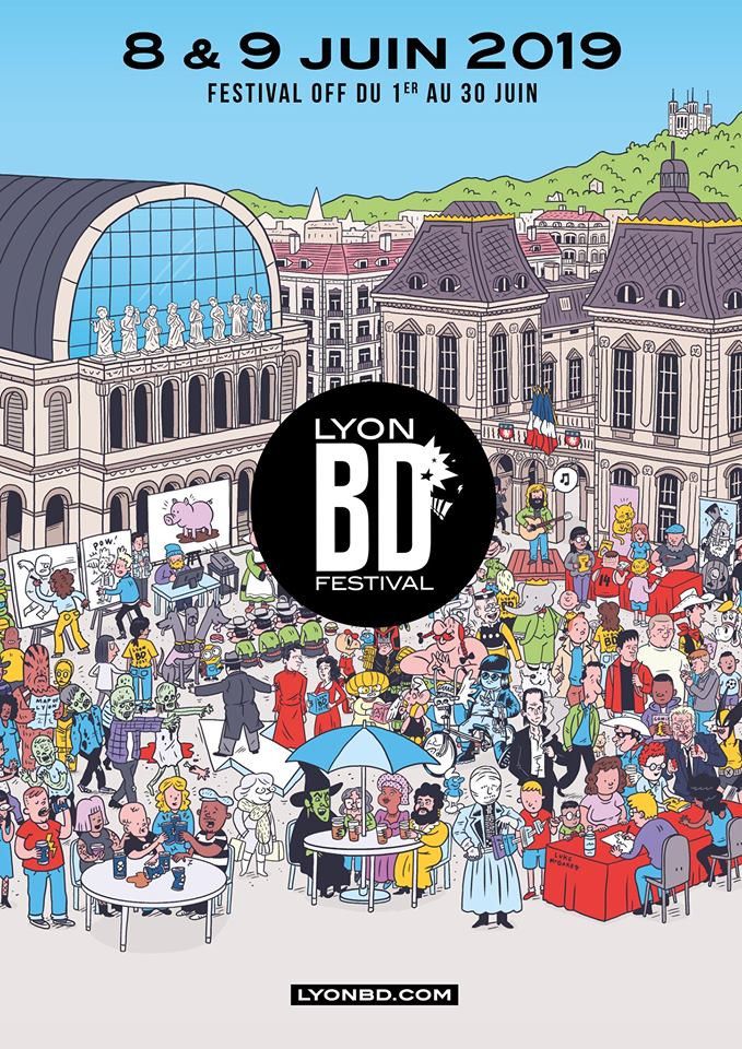 Affiche de la 14ème édition de Lyon BD Festival (Lyon BD Festival / Luke McGarry)