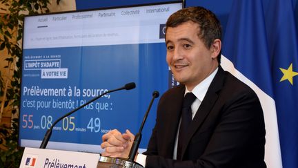 Le ministre de l'Action et des Comptes publics, Gérald Darmanin, le 6 novembre 2018 à Bercy. (ERIC PIERMONT / AFP)