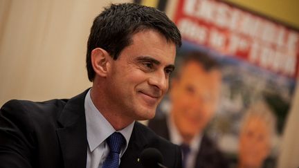 Le Premier ministre, Manuel Valls, &agrave; Audincourt (Doubs), mardi 27 janvier 2015. (SAMUEL COULON / CITIZENSIDE / AFP)