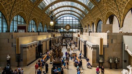 Le hall principal du musée d'Orsay, à Paris, le 14 mai 2022. (MICKAEL TITRENT / HANS LUCAS / AFP)