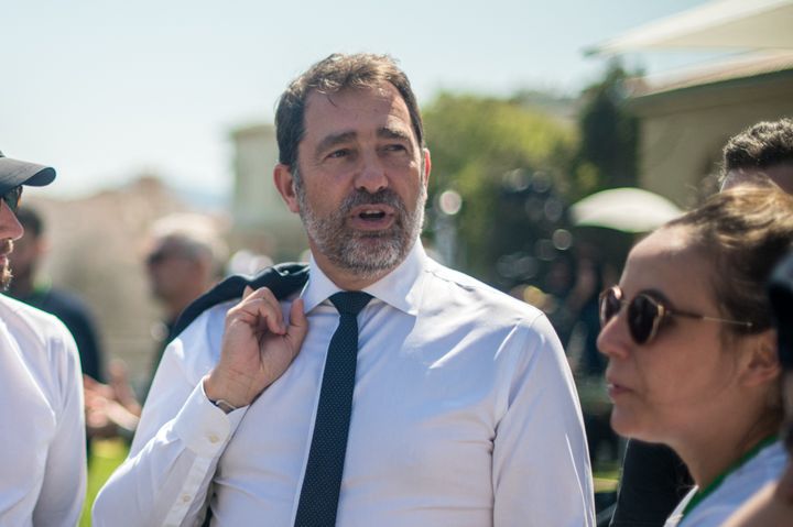 Christophe Castaner, le 16 avril 2022 à Marseille. (STEPHANE FERRER / HANS LUCAS)