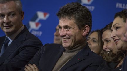 Henrie de Castries assiste au dernier meeting de François Fillon avant sa victoire à la primaire de la droite,&nbsp;le 25 novembre 2016. (HAMILTON / REA)