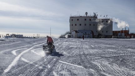 La station Concordia en Antarctique. (FRANCOIS LEPAGE / HANS LUCAS)