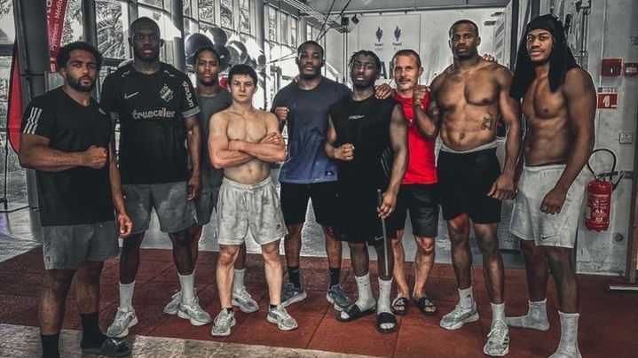 Le groupe des "Forces spéciales" lors d'un stage d'entraînement à Montpellier. (D.R)