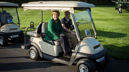 La chanceli&egrave;re allemande, Angela Merkel, lors du sommet du G8 &agrave; Camp David (Etats-Unis), le 18 mai 2012. (GUIDO BERGMANN / BUNDESREGIERUNG)