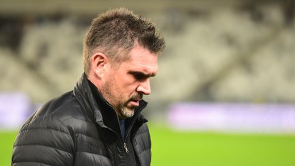 Jocelyn Gourvennec, le 16 janvier 2018, au stade Matmut Atlantique à Bordeaux (Gironde). (NICOLAS TUCAT / AFP)