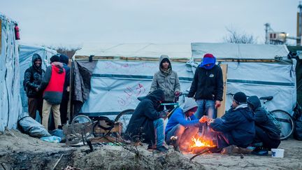 Jude Law rend visite aux migrants de Calais