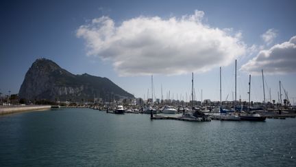 Le navire suspect a été arraisonné par les autorités de Gilbraltar, le 4 juillet 2019. (JORGE GUERRERO / AFP)