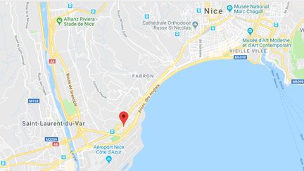 Une cinquantaine de jeunes&nbsp;ont envahi les rues Jean Vigo et Pégurier,&nbsp;à Nice, à l'appel d'un rappeur, dimanche 21 octobre 2018. (GOOGLE MAPS)