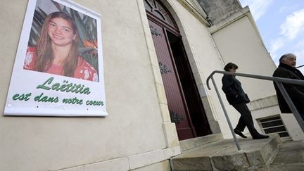 Chapelle où se sont recueillis les proches et amis de Laetitia, avant la marche blanche (AFP/JEAN-SEBASTIEN EVRARD)