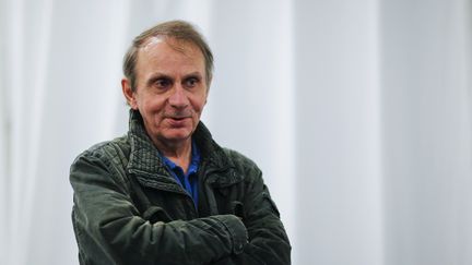 L'écrivain français Michel Houellebecq à New York, le 9 mars 2017. (EDUARDO MUNOZ ALVAREZ / AFP)