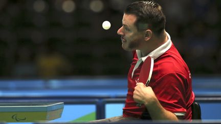 Le pongiste français Florian Merrien, lors des Jeux paralympiques de Rio, le 11 septembre 2016. (SERGIO MORAES / REUTERS)