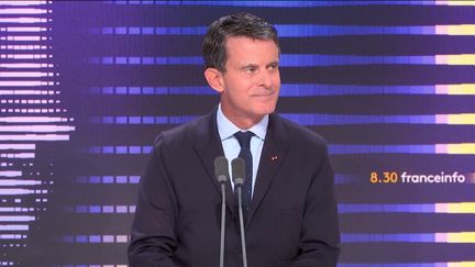 Manuel Valls, ancien Premier ministre, était l'invité du 8h30 franceinfo mercredi 8 novembre 2023. (FRANCEINFO / RADIOFRANCE)