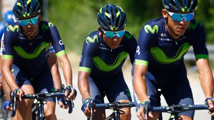 Nairo Quintana (Movistar) et sa garde rapprochée