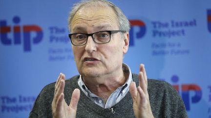 Efraim Zuroff, directeur du Centre Simon-Wiesenthal à Jérusalem et chasseur de nazis en tant que coordinateur dans la traque de crimes de guerre nazis. (THOMAS COEX / AFP)